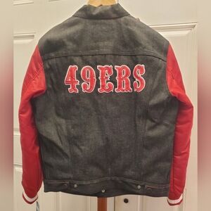 NFL Levi's x San Francisco 49ers Red and Denim jean jacket Mens - new with tags